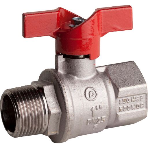 Pettinaroli Kuleventil T grep 3/4" M/nippel