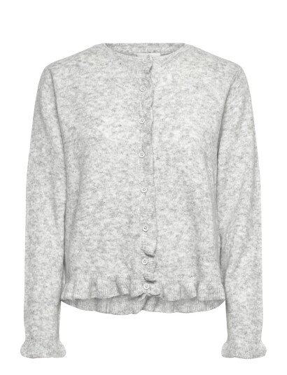 Karen By Simonsen Kbnoabelle Frill Cardigan   Grey   S