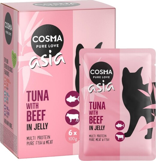 Cosma Asia Våtfôr Til Katt Tunfisk Og Oksekjøtt 24 X 100 G
