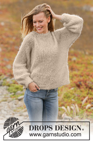Drops 213 28 Spring Fuzz genser beige