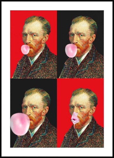Vincent Gum Explosion Poster Plakat / 30x40cm
