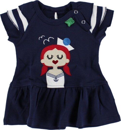 Freds World Kjole Navy m. Sjømannsjente Freds World 68 Kjole Blå 62