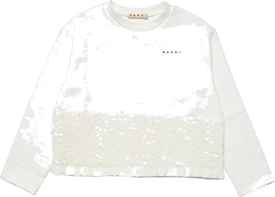 Marni Collegegenser Off White m. Paljetter Marni 4 år 104 Collegegenser Hvit