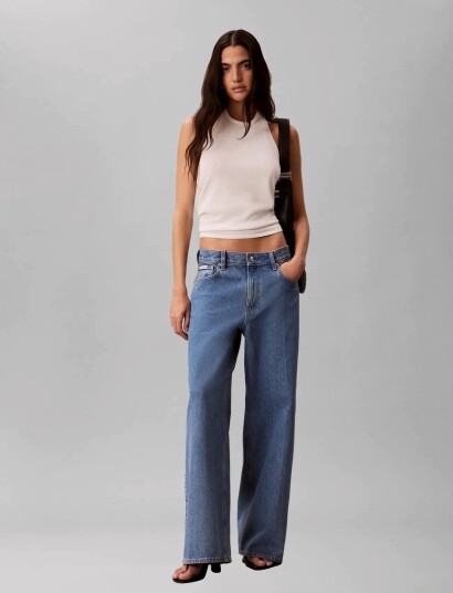 Calvin Klein Jeans Low Rise Baggy Coastal Blue Blue SH/26 Calvin Klein Jeans Low Rise Baggy Coastal Blue Blue SH/26