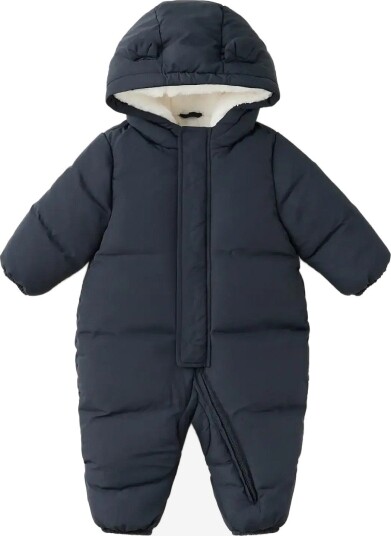 Mango Quilted Hoodie With Ear Details NAVY 1 3M Mango Quilted Hoodie With Ear Details NAVY 1 3M