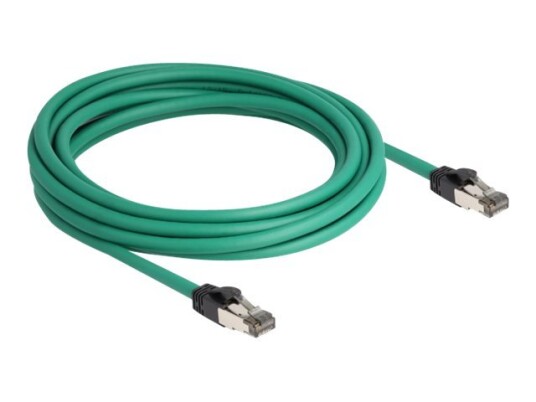 Delock Profinet Koblingskabel Rj-45 Hann Til Rj-45 Hann 5 M 7 Mm Sf/Utp Cat 5E Formstøpt Uten Hindringer Grønn
