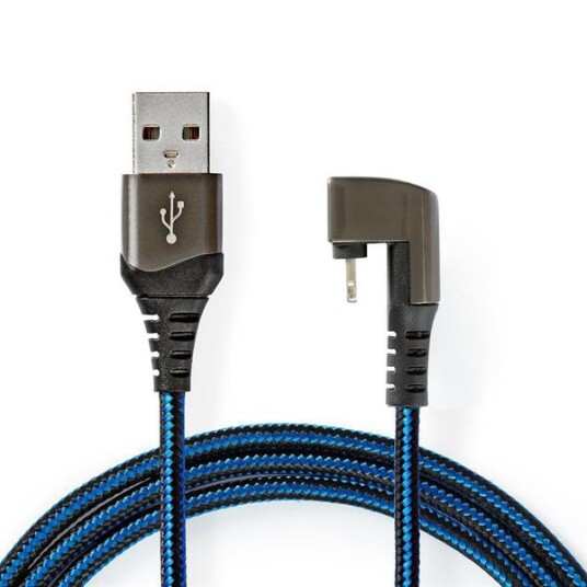 Nedis Flettet USB-Kabel Lightning 1m for Apple Enheter med 180° Kontakt