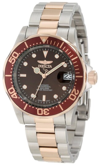 Invicta Herreklokke 11241 Pro Diver Brun/Rose gulltonet stål Ø40 mm Invicta Herreklokke 11241 Pro Diver Brun/Rose gulltonet stål Ø40 mm