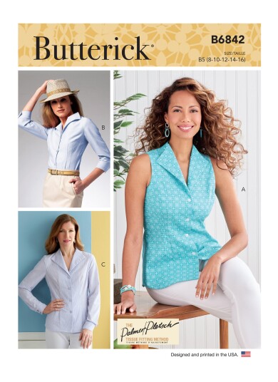 Butterick 6842 - Skjorte B5 Butterick 6842 - Skjorte B5