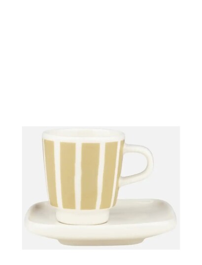 Marimekko Home Piccolo Espresso Cup+Saucer   Beige   