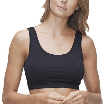JBS of Denmork BH Bamboo Bra Top Wide Straps Svart X-Small Dame