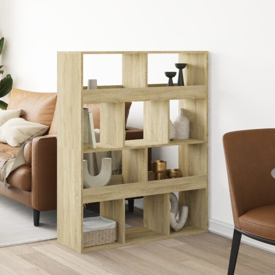  Romdeler sonoma eik 100x33x125,5 cm konstruert tre