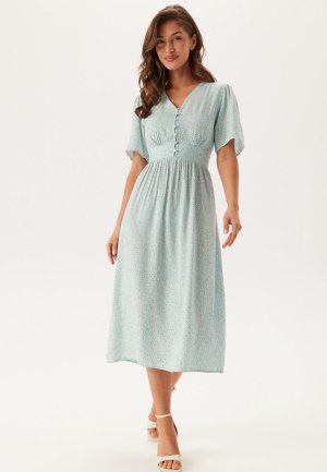 Pieces Tala SS Midi Dress Cloud Blue AOP:FLOWER L