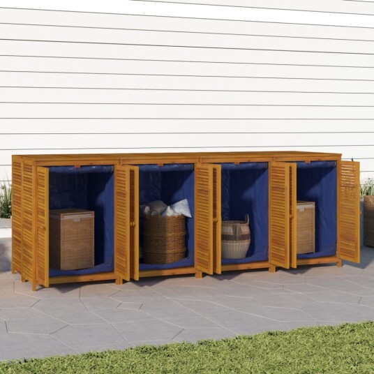 vidaXL Putekasse 280x87x104 cm heltre akasie