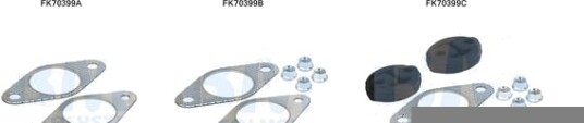 BM CATALYSTS FK70399 Monteringssett, eksosrør