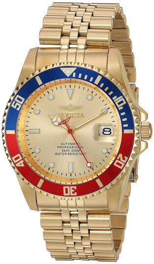 Invicta Herreklokke 29183 Pro Diver Gull/Gulltonet stål Ø42 mm