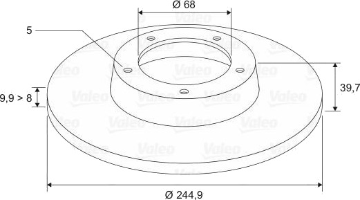 Kondensator klimaanlegg VALEO 814224
