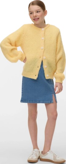 Vero Moda Girl Vmwilo Ls O Neck Cardigan Exp Girl Yellow 158/164