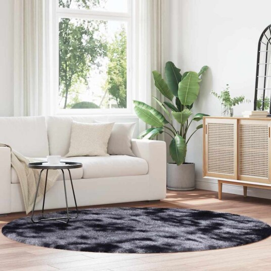  Flossteppe med lang luv NAVARRA mørkegrå 200x200 cm polyester 8721158559067
