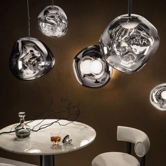 Tom Dixon Melt Pendant Mini Silver LED Tom Dixon Melt Pendant Mini Silver LED