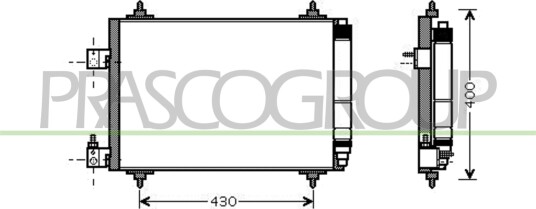 Kondensator, klimaanlegg PRASCO CI522C002