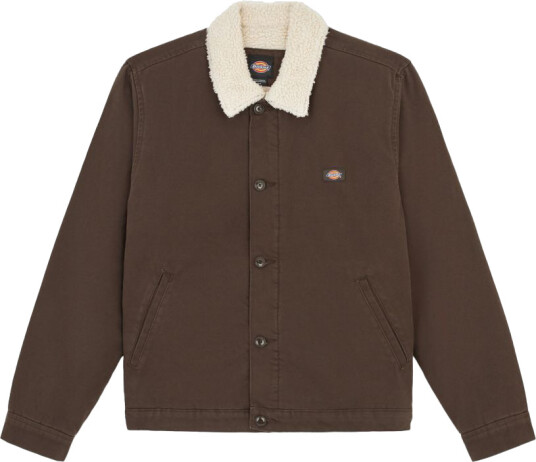 Dickies Men's Duck Canvas Deck Jacket Dark Brown S Dickies Men's Duck Canvas Deck Jacket Dark Brown S