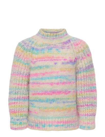 Kids Only Kmgcarma Lia L/S O Neck Cp Knt Multi/patterned 110