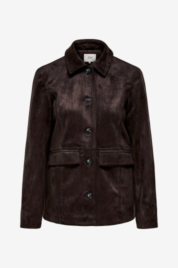 Jdy Jakke jdyParker Faux Suede Jacket Otw Yfm Brun