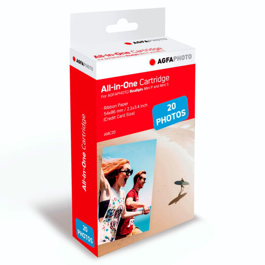AgfaPhoto AMC 20 Fotopapir for Realipix Mini 5,3x8,6 cm