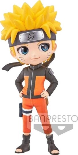 Banpresto Naruto Shippuden Naruto Uzumaki Ver. A Q Posket Figur 14 cm