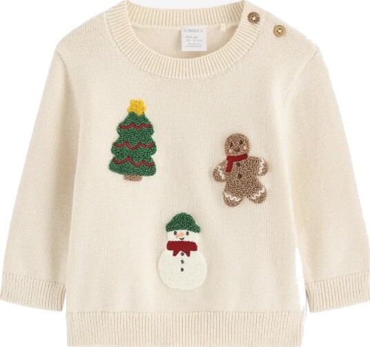Lindex Knitted Jumper LIGHT BEIGE 92