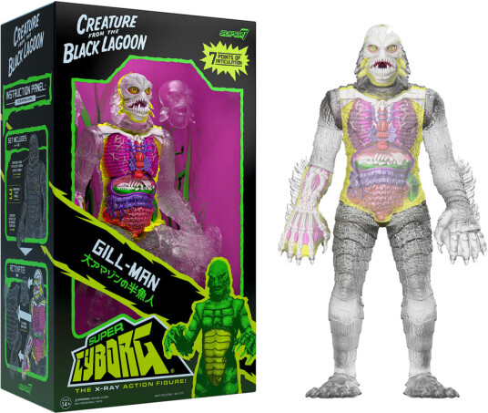 Universal Monsters Super Cyborg Creature From The Black Lagoon Clear