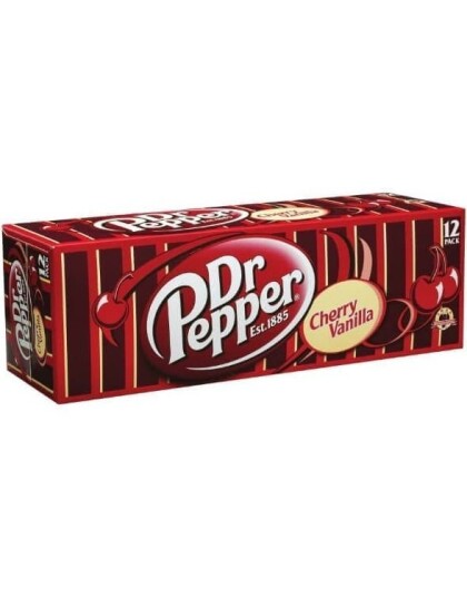 12 stk Dr. Pepper Cherry Vanilla 355 ml USA Import