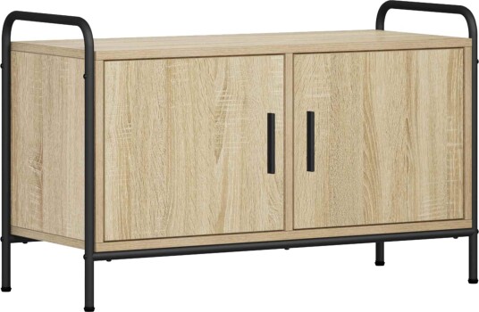 vidaXL TV-skap 79,5 x 33 x 50 cm Sonoma eik Konstruert tre