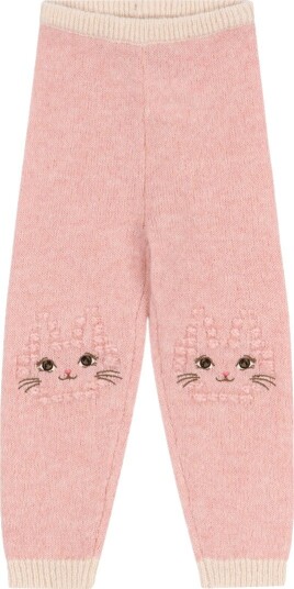 Konges Sløjd Kitty bukse i ull til barn, Silver Pink (7-8 år) 7-8 år
