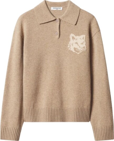 Maison Kitsuné Dame Topper Beige XS,
