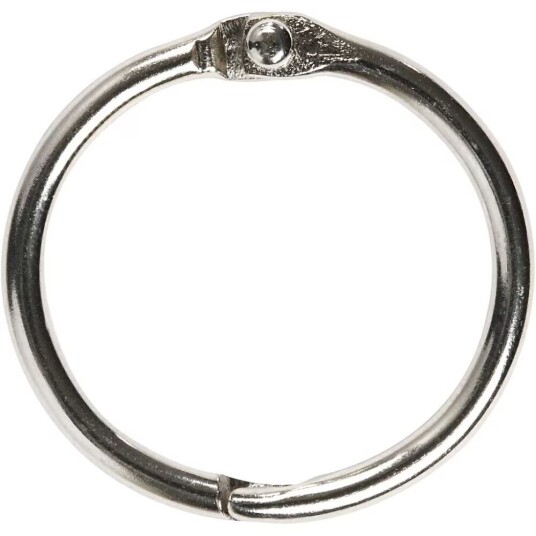Bokring dia. 25 mm tykkelse 2,7 mm 10stk./ 1 pk.