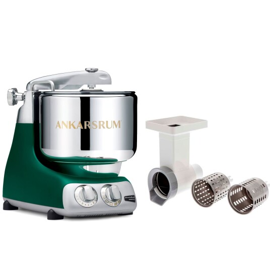 Ankarsrum Assistent Original AKM6230 Forest Green + Grønnsakskutter Ankarsrum Assistent Original AKM6230 Forest Green + Grønnsakskutter