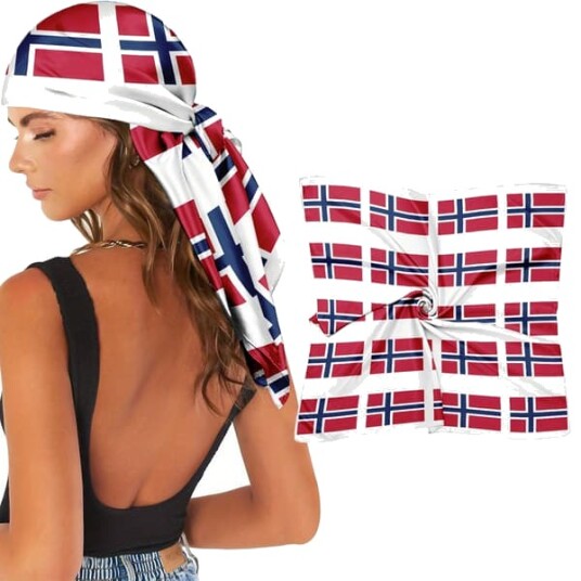 Norge VM-flaggbandana - 2026 Fotballpannebåndskjerf, Utendørs Sportshodeplagg
