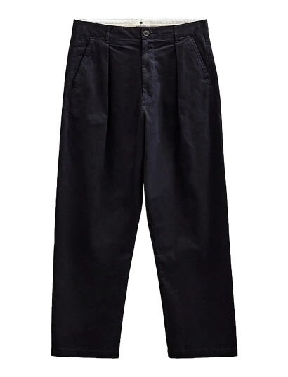Anerkjendt Akjakob Cotton Pleat Pants Navy XL Anerkjendt Akjakob Cotton Pleat Pants Navy XL