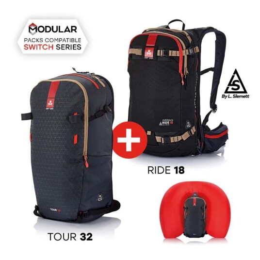 Arva Airbag Switch Mixed Bundle 18+32 Lskredsekksystem, m/ 18 og 32L sekkerom