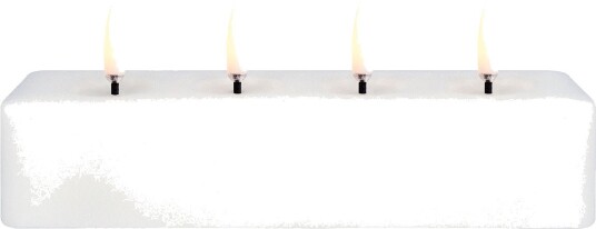 Uyuni LED kubbelys med 4 flammer (18 x 5 x 3,8 cm)