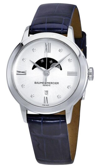 Baume & Mercier Dameklokke M0A10329 Classima Sølvfarget/Lær Baume & Mercier Dameklokke M0A10329 Classima Sølvfarget/Lær