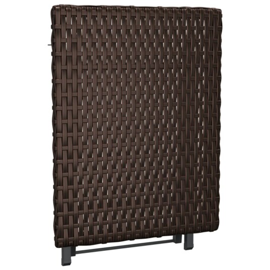 vidaXL Sammenleggbart bord brun 45x35x32 cm polyrotting