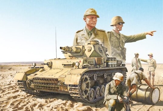 Italeri 1/35 Panzer IV F1/F2/G with Afrika Korps Infantry El Alamein 1942