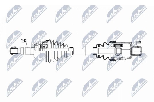 Nty Drivaksel NTY NPW PL 166 Nty Drivaksel NTY NPW PL 166
