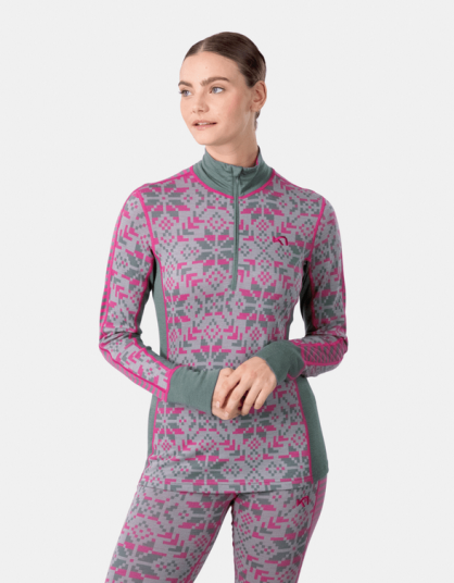 Kari Traa Else Halfzip Ullundertøy SAGE Sage S