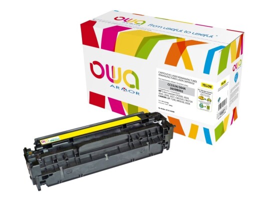 Owa Toner Kompatibel Med Hp Cc532a 304A Canon 2659B002 Ep-718Y