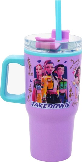 K-Pop Demon Hunters Tumbler Vannflaske 640 ml Rosa