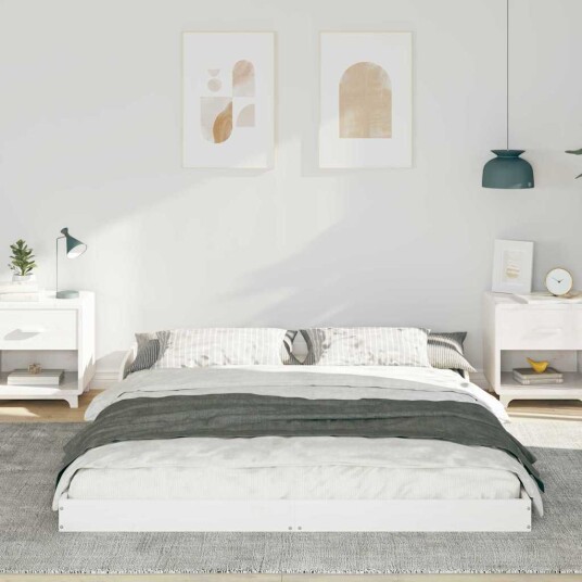  Sengestamme Hvit 160 x 210 cm Heltre furu